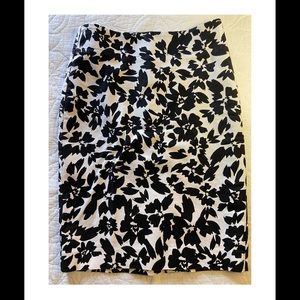 Loft floral pencil skirt